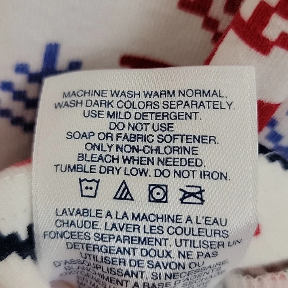 Land's End Cotton Christmas Pajama Top (Top only) Christmas 16